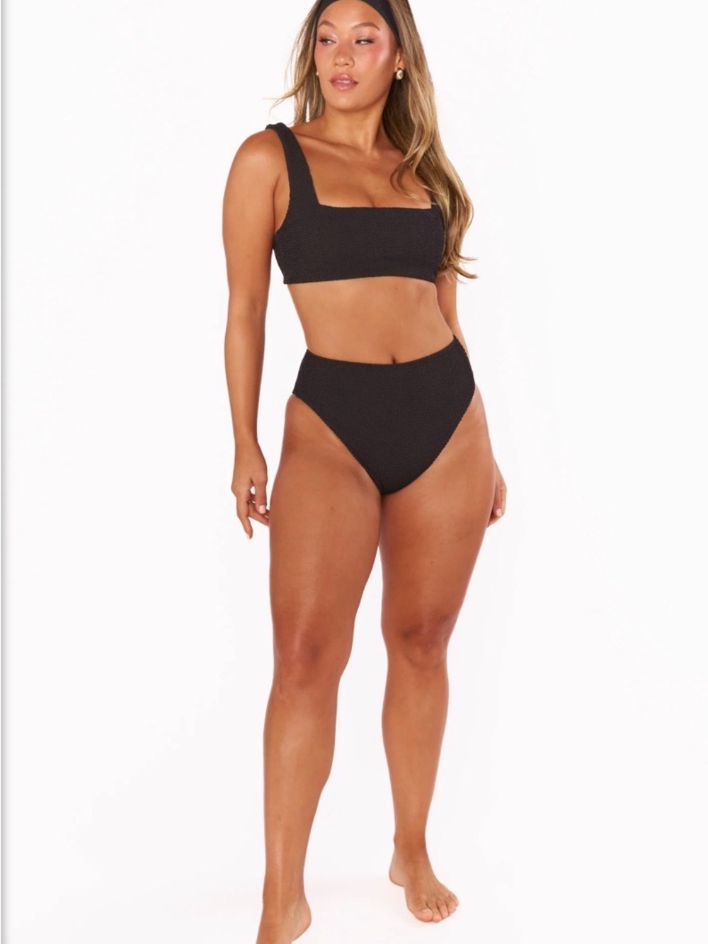SHOW ME YOUR MUMU Sail Two piece bikini set size S black